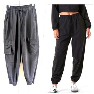 Noli Nylon Cargo Joggers sz S